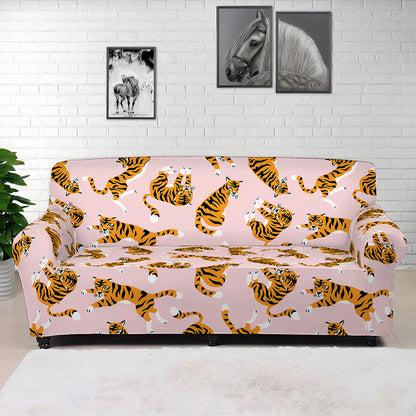 Cute Tiger Pattern Print Sofa Cover