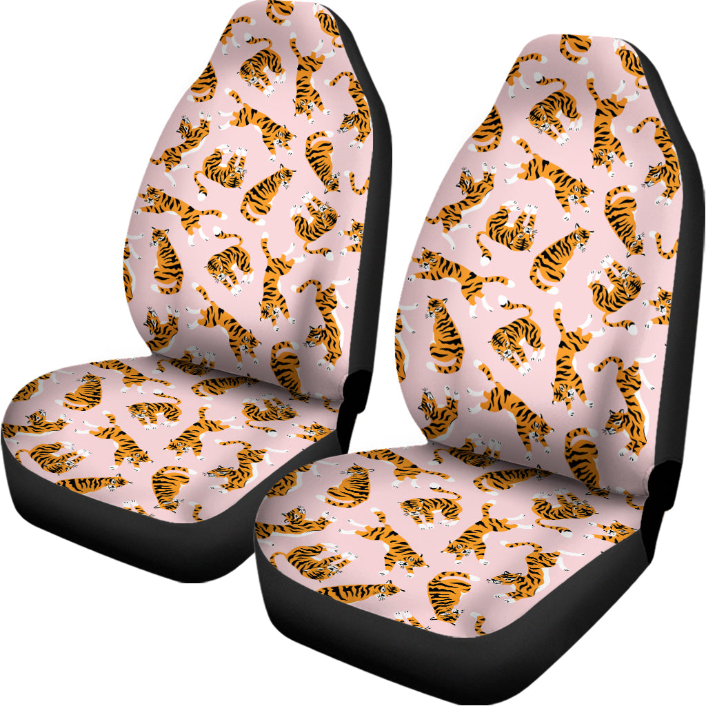 Cute Tiger Pattern Print Universal Fit Car Seat Covers