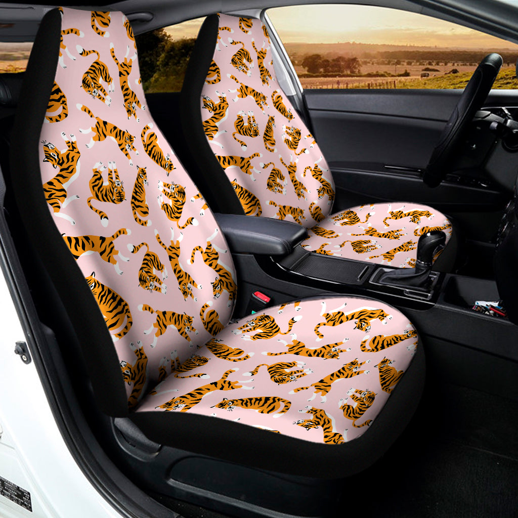 Cute Tiger Pattern Print Universal Fit Car Seat Covers