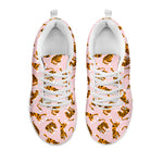 Cute Tiger Pattern Print White Sneakers