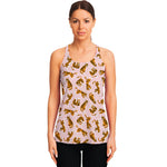Cute Tiger Pattern Print Women's Racerback Tank Top