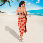 Cute Tomato Pattern Print Beach Sarong Wrap
