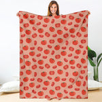 Cute Tomato Pattern Print Blanket