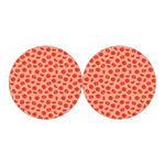 Cute Tomato Pattern Print Car Coasters