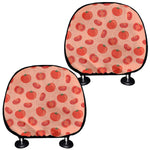 Cute Tomato Pattern Print Car Headrest Covers
