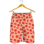 Cute Tomato Pattern Print Men's Shorts