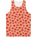 Cute Tomato Pattern Print Men's Tank Top