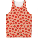 Cute Tomato Pattern Print Men's Tank Top