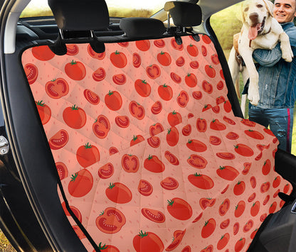 Cute Tomato Pattern Print Pet Car Back Seat Cover