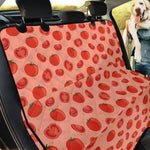 Cute Tomato Pattern Print Pet Car Back Seat Cover