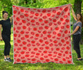 Cute Tomato Pattern Print Quilt