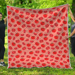 Cute Tomato Pattern Print Quilt