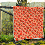 Cute Tomato Pattern Print Quilt
