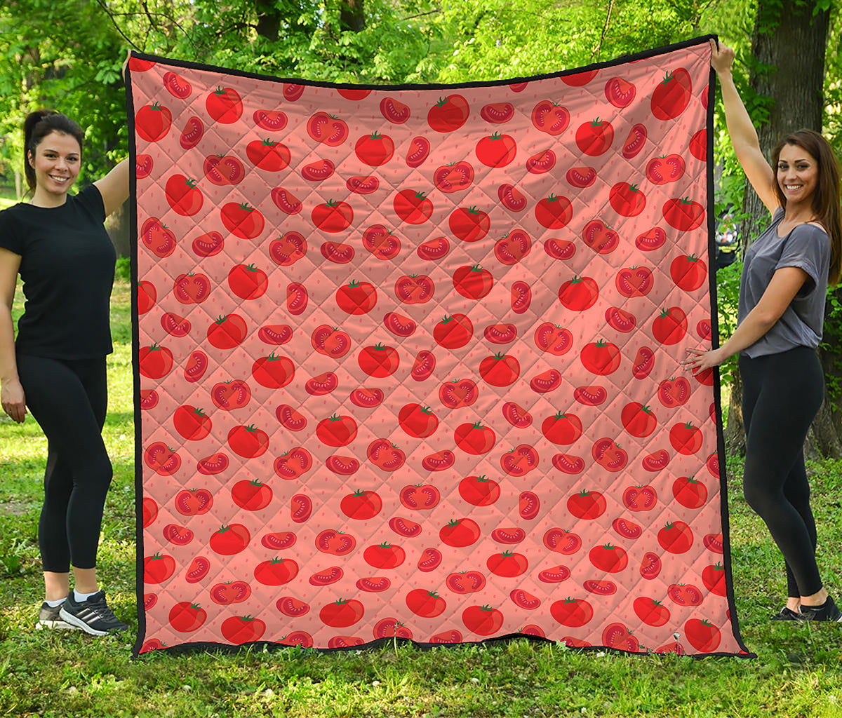 Cute Tomato Pattern Print Quilt