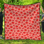 Cute Tomato Pattern Print Quilt