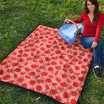 Cute Tomato Pattern Print Quilt