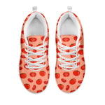 Cute Tomato Pattern Print White Sneakers