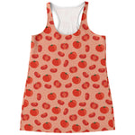 Cute Tomato Pattern Print Women's Racerback Tank Top