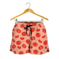 Cute Tomato Pattern Print Women's Shorts