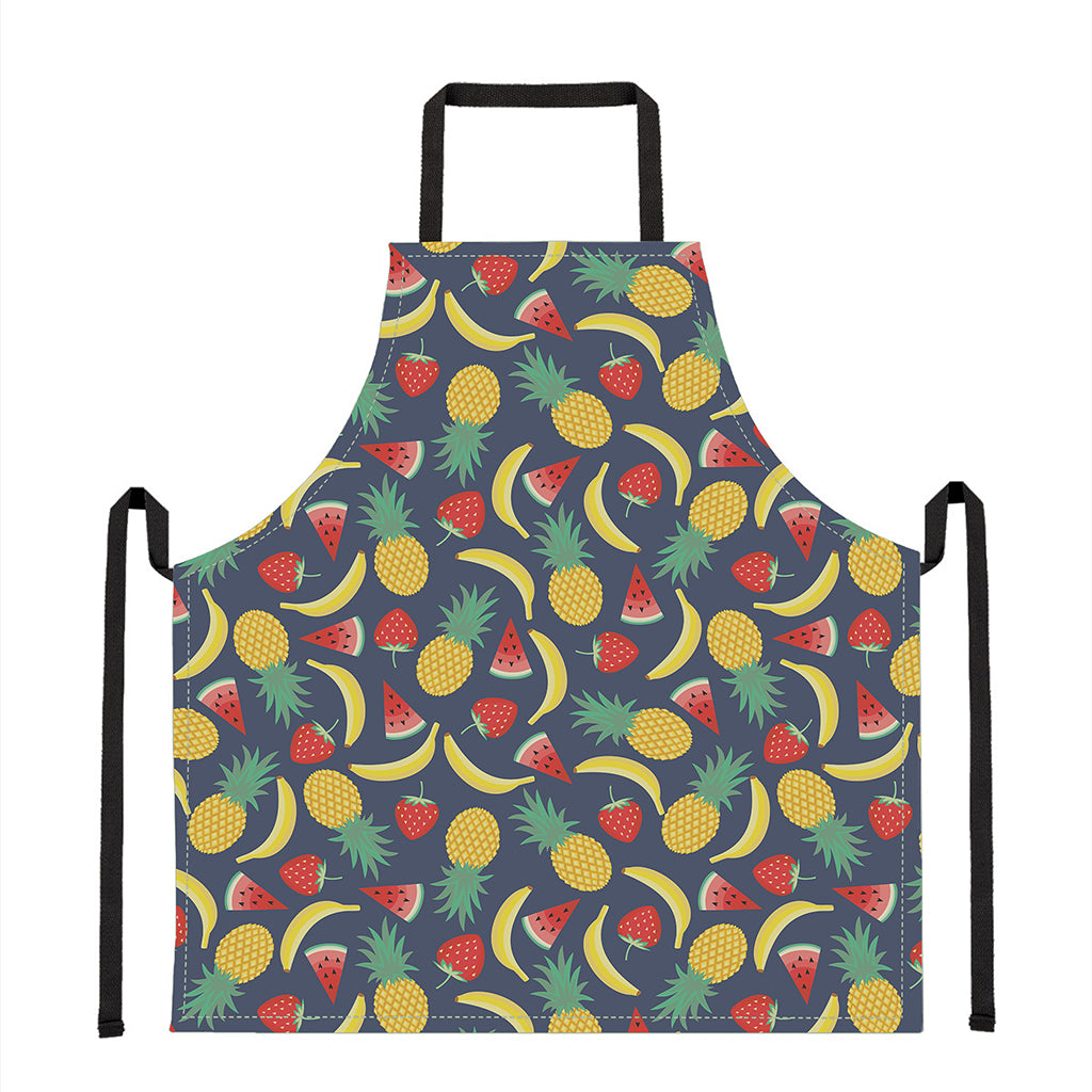 Cute Tropical Fruits Pattern Print Apron