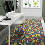 Cute Tropical Fruits Pattern Print Area Rug