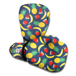 Cute Tropical Fruits Pattern Print Boxing Gloves