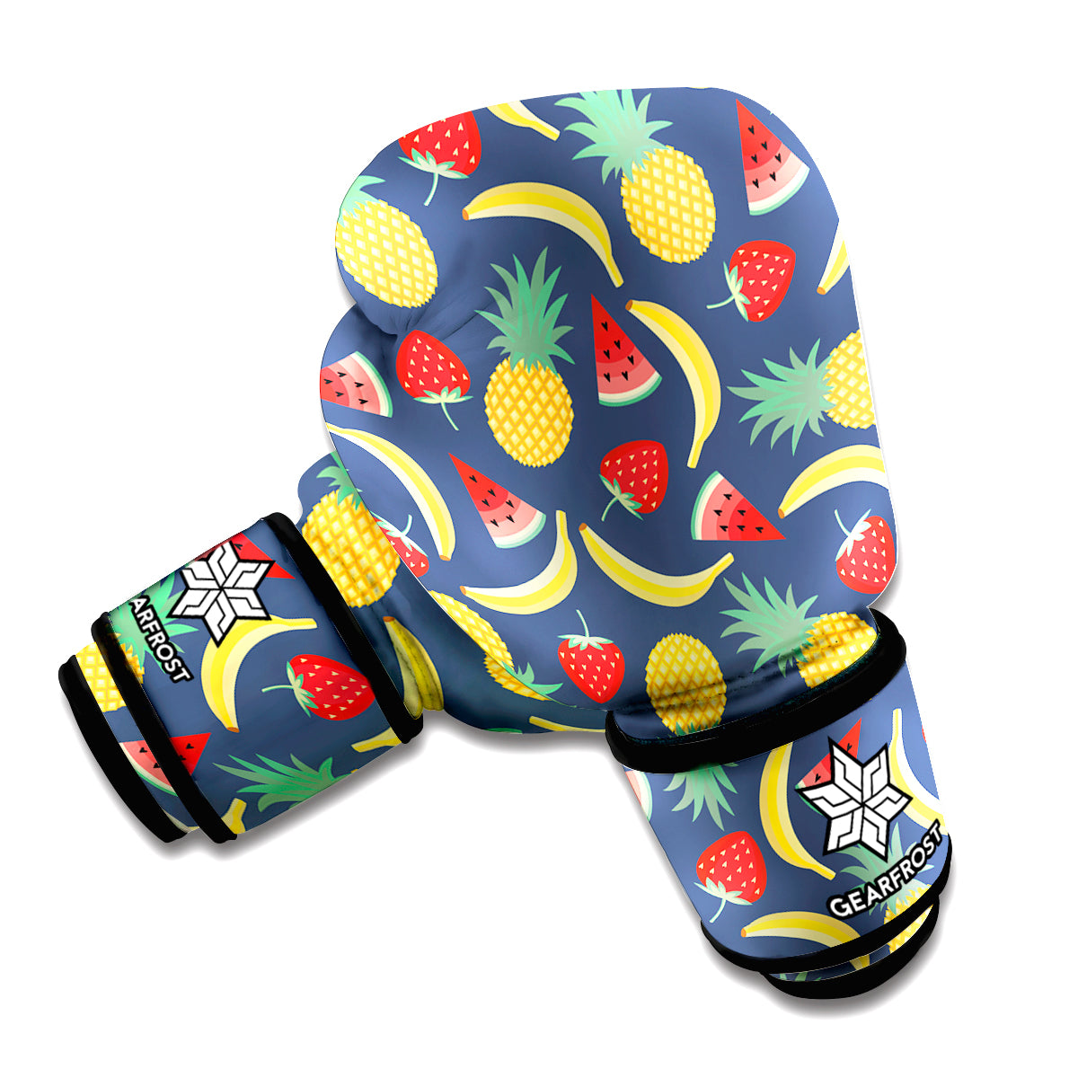 Cute Tropical Fruits Pattern Print Boxing Gloves
