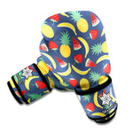 Cute Tropical Fruits Pattern Print Boxing Gloves