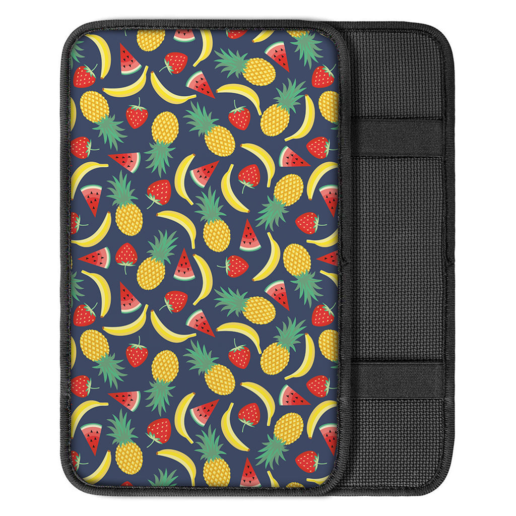 Cute Tropical Fruits Pattern Print Car Center Console Cover
