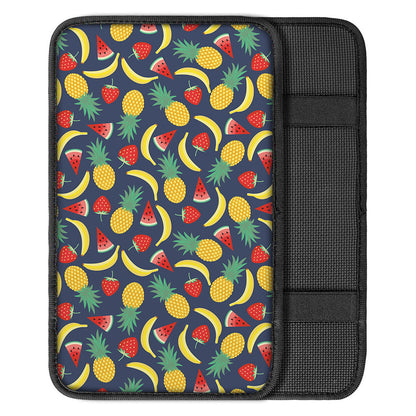 Cute Tropical Fruits Pattern Print Car Center Console Cover