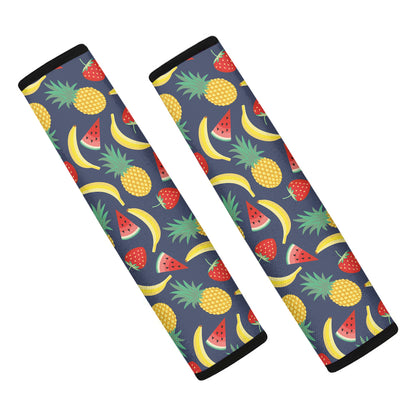 Cute Tropical Fruits Pattern Print Car Seat Belt Covers