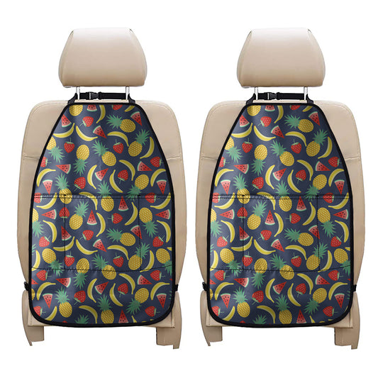 Cute Tropical Fruits Pattern Print Car Seat Organizers