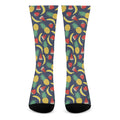 Cute Tropical Fruits Pattern Print Crew Socks