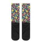 Cute Tropical Fruits Pattern Print Crew Socks