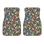 Cute Tropical Fruits Pattern Print Front Car Floor Mats