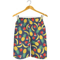 Cute Tropical Fruits Pattern Print Men's Shorts