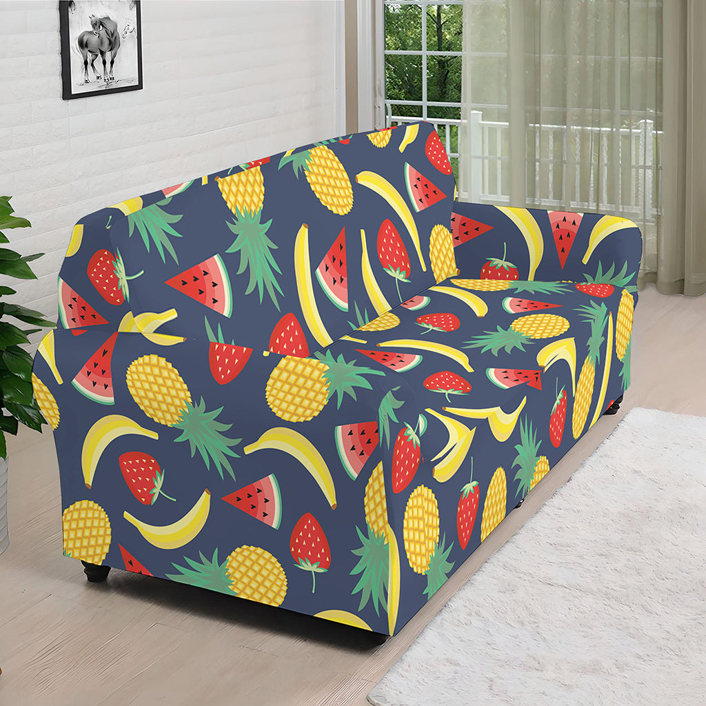 Cute Tropical Fruits Pattern Print Sofa Cover