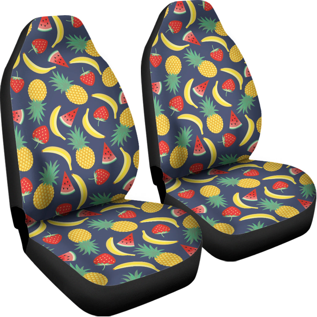 Cute Tropical Fruits Pattern Print Universal Fit Car Seat Covers