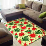 Cute Tropical Watermelon Pattern Print Area Rug GearFrost