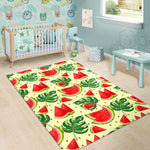 Cute Tropical Watermelon Pattern Print Area Rug GearFrost