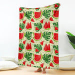 Cute Tropical Watermelon Pattern Print Blanket