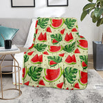 Cute Tropical Watermelon Pattern Print Blanket