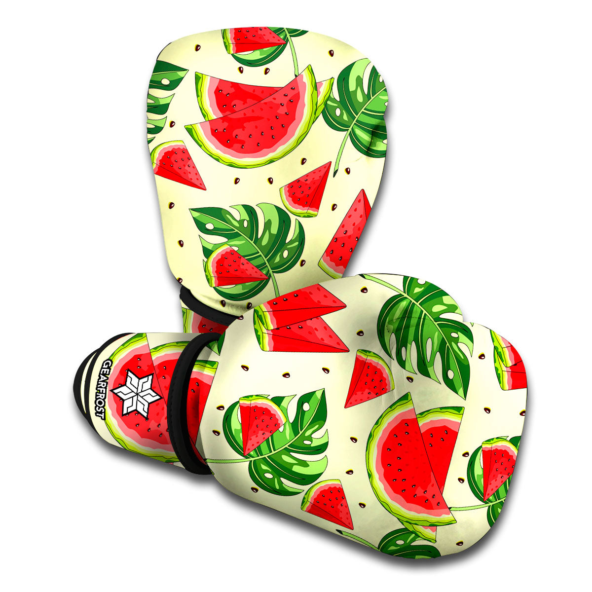Cute Tropical Watermelon Pattern Print Boxing Gloves