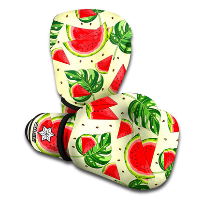 Cute Tropical Watermelon Pattern Print Boxing Gloves
