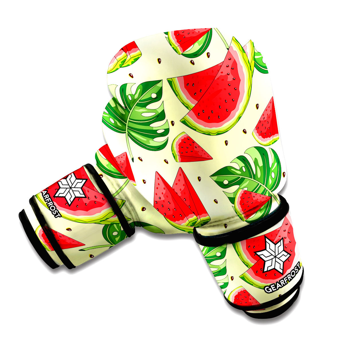 Cute Tropical Watermelon Pattern Print Boxing Gloves