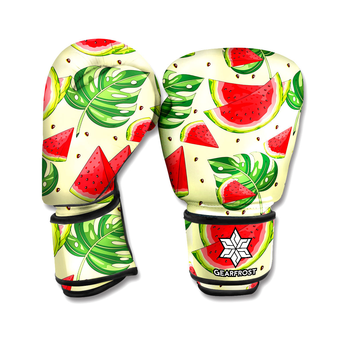 Cute Tropical Watermelon Pattern Print Boxing Gloves