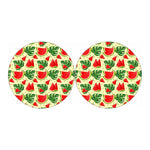 Cute Tropical Watermelon Pattern Print Car Coasters