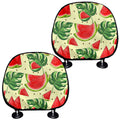 Cute Tropical Watermelon Pattern Print Car Headrest Covers