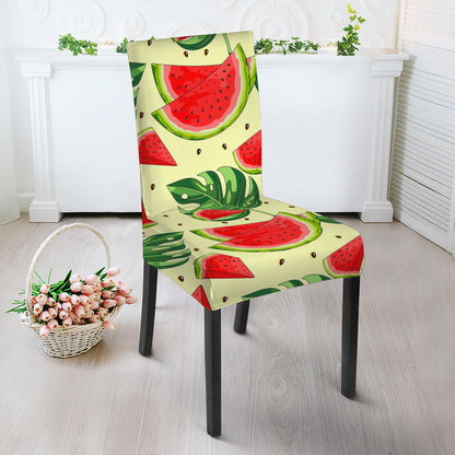 Cute Tropical Watermelon Pattern Print Dining Chair Slipcover
