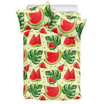 Cute Tropical Watermelon Pattern Print Duvet Cover Bedding Set